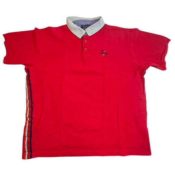 COOGI Other - Coogi Polo Mens 4X Red Embroidered Retro Preppy Golf Short Sleeve Hip Hop Shirt